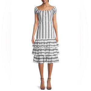 NWT CAROLINE CONSTAS Printed Cotton
Midi Dress